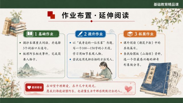 《阿长与《山海经》》精品课第二套方案对照页面3